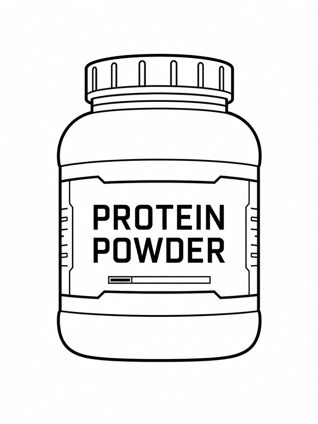 Large Protein Powder Bottle
