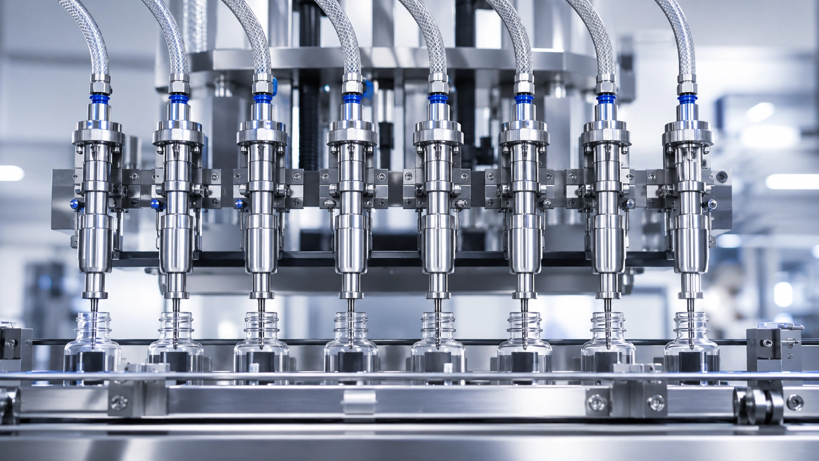 Automatic high-speed filling machine with servo auger dosing by EIXPACK.