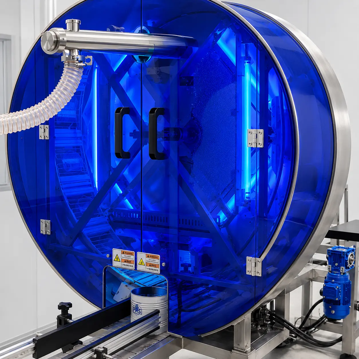UV sterilization tunnel on milk powder filling machine line