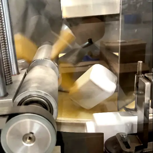 Automated bottle washing system on granule filling line