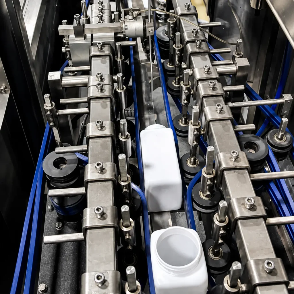 Rotary bottle unscrambler machine for vitamin bottling line
