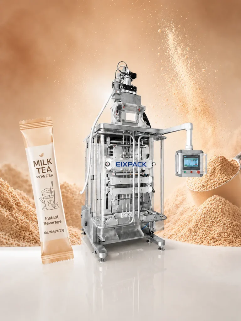 food supplement powder stick pack packaging machines with servo auger dosing