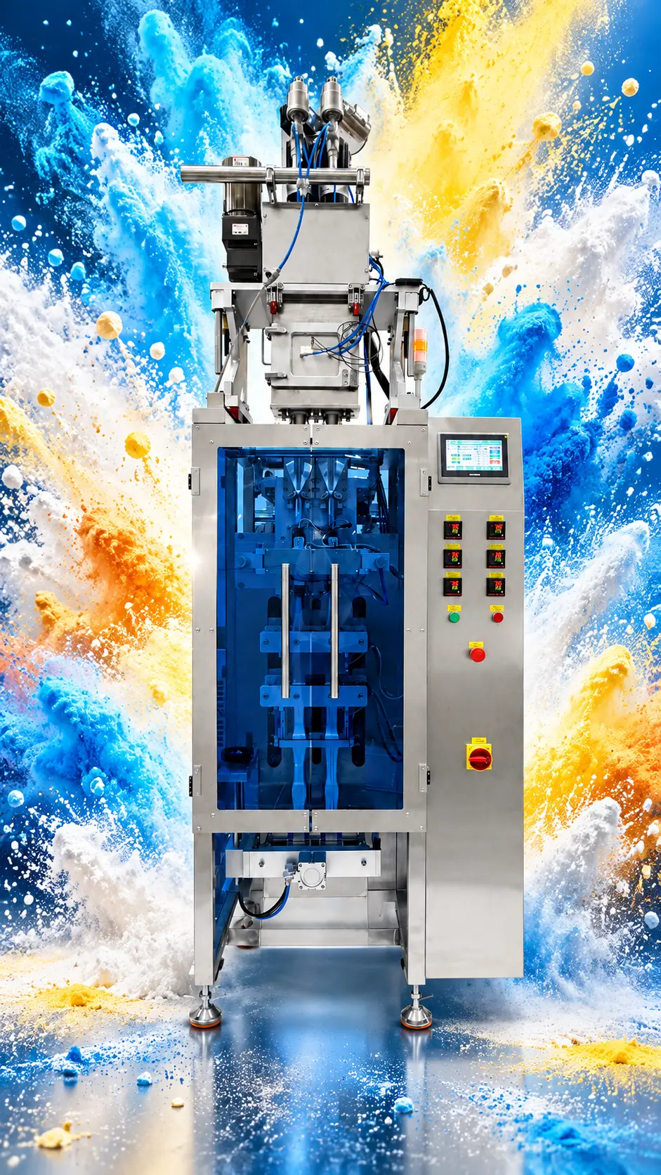 2-lane powder stick pack machine for nutraceutical powder packaging